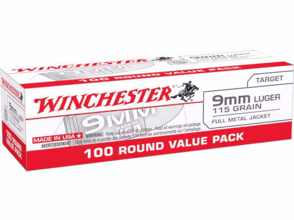 Winchester Target & Practice 9mm Luger Ammo