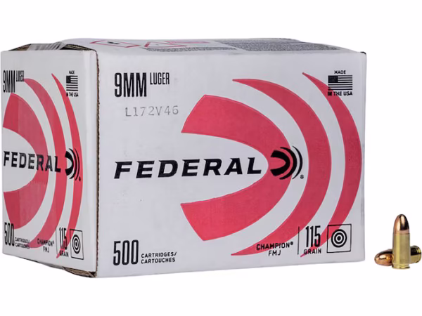 Federal Champion 9mm Luger Ammo