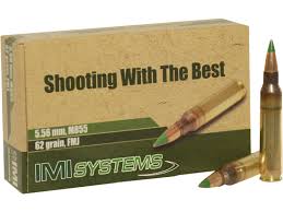 IMI M855 5.56x45mm NATO Ammo