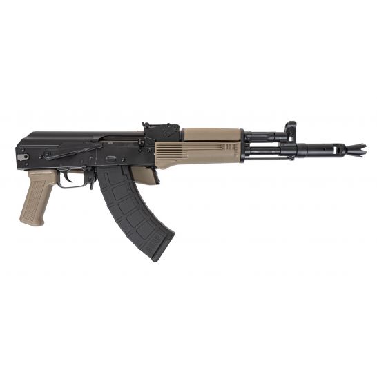 AK-104 Side Folding Rifle w/Pinned and Welded Spiked Extended Booster, FDE - Image 2